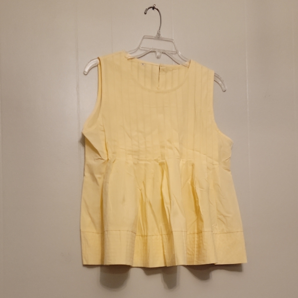 Yellow Sleeveless Blouse